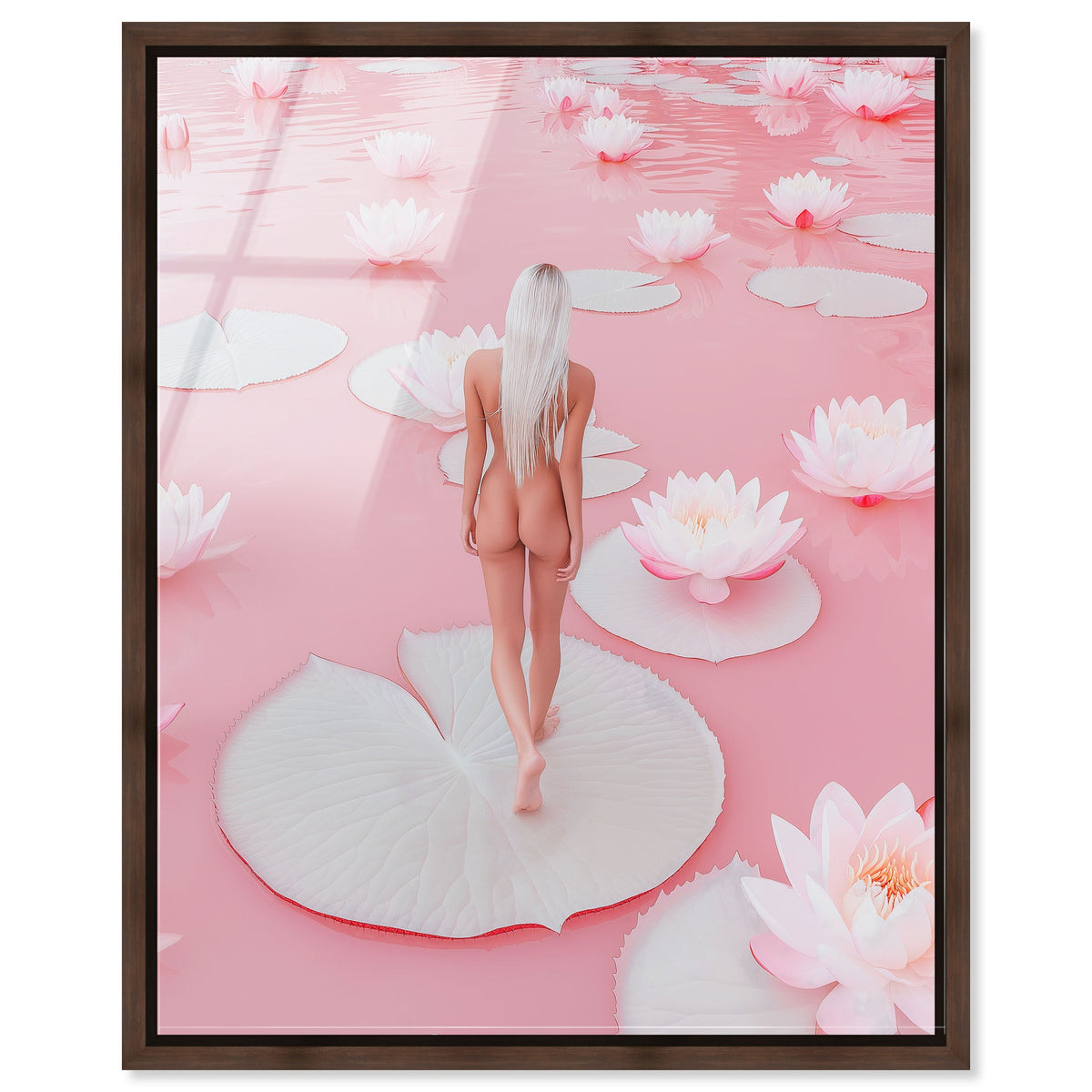 Nude Walk Among Petals