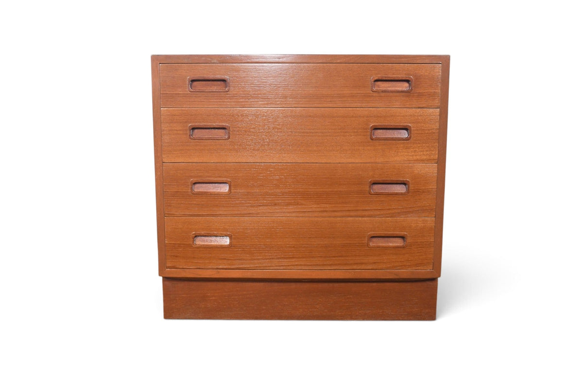 CARLO JENSEN FOUR DRAWER GENTLEMAN'S CHEST IN TEAK
