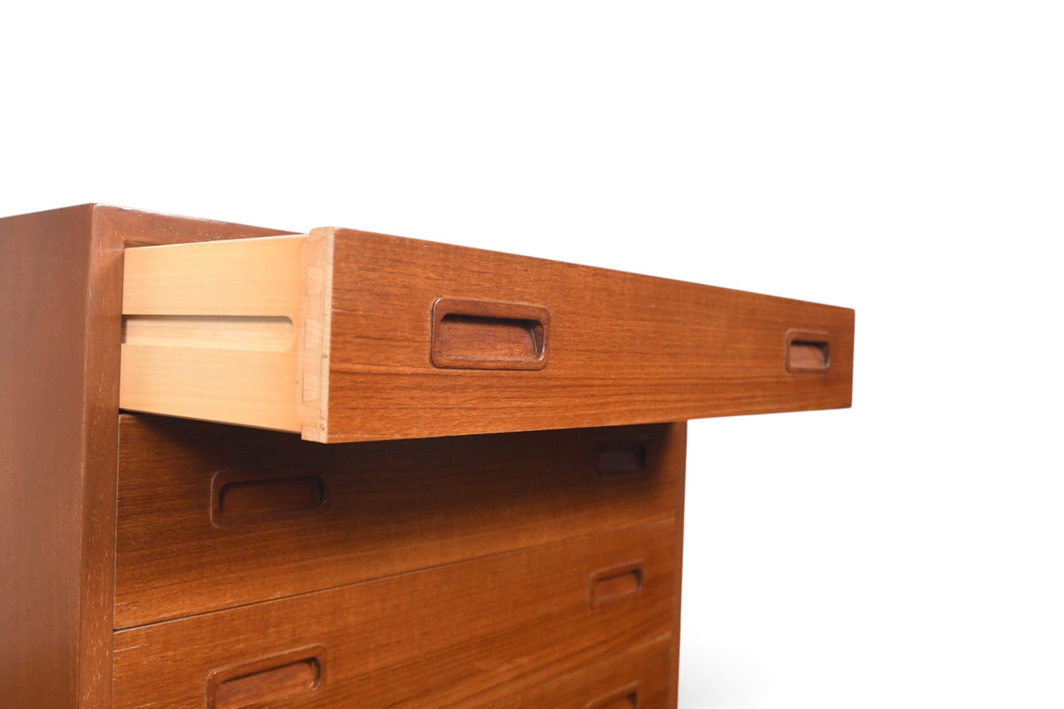 CARLO JENSEN FOUR DRAWER GENTLEMAN'S CHEST IN TEAK