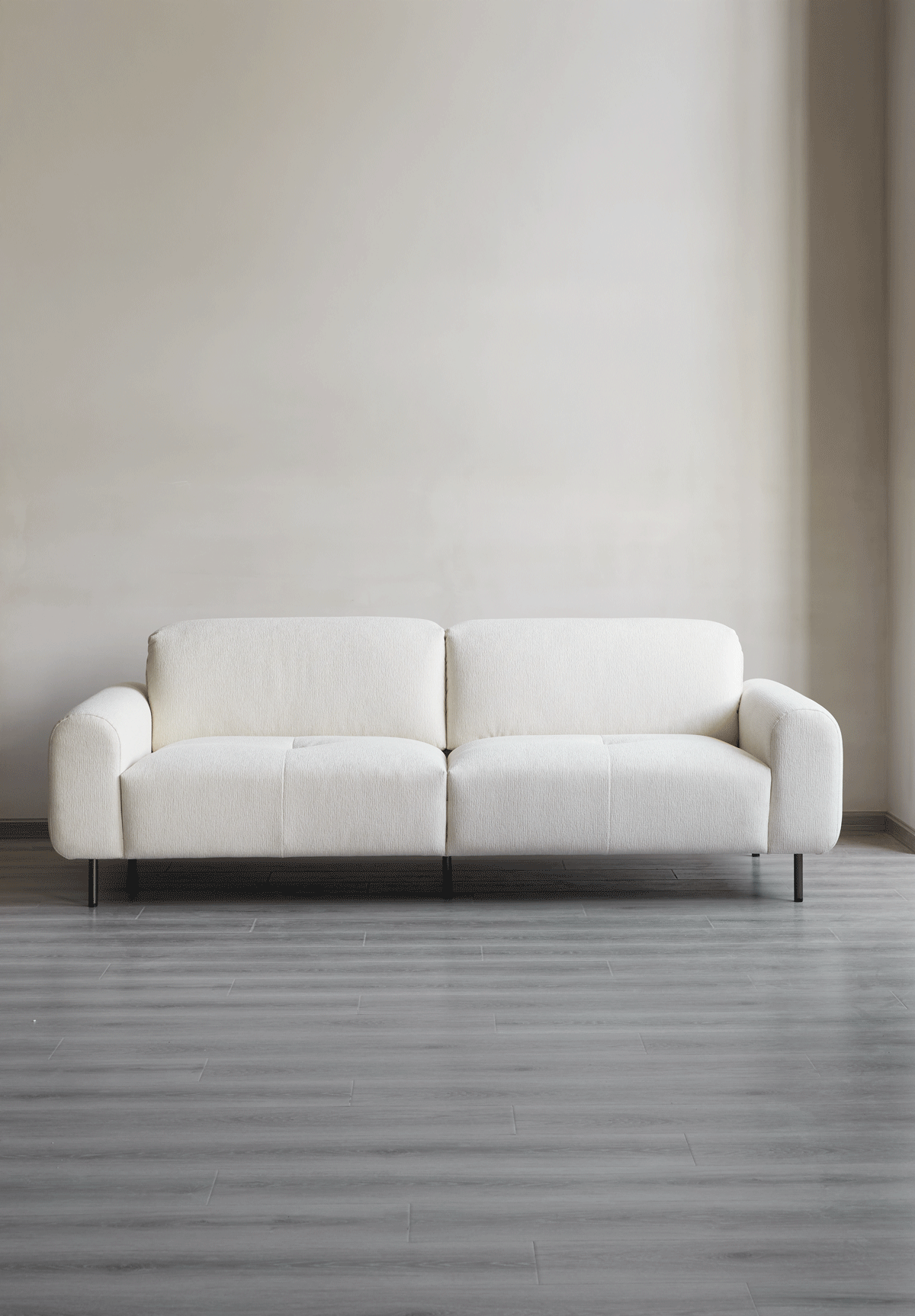 Minimalist Chenille Velvet Fabric 2 Seater Sofa DRIFT