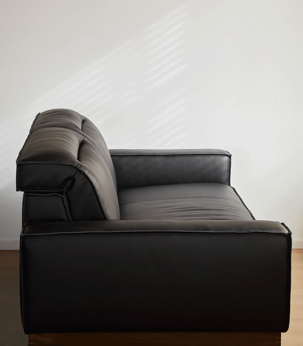 Japandi Genuine Leather L Shape Sofa 3+L  RIVER