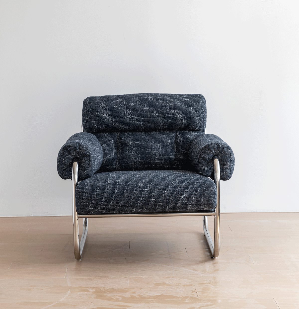 Bauhaus Mix Weave Fabric 1 Seater Sofa BECCA