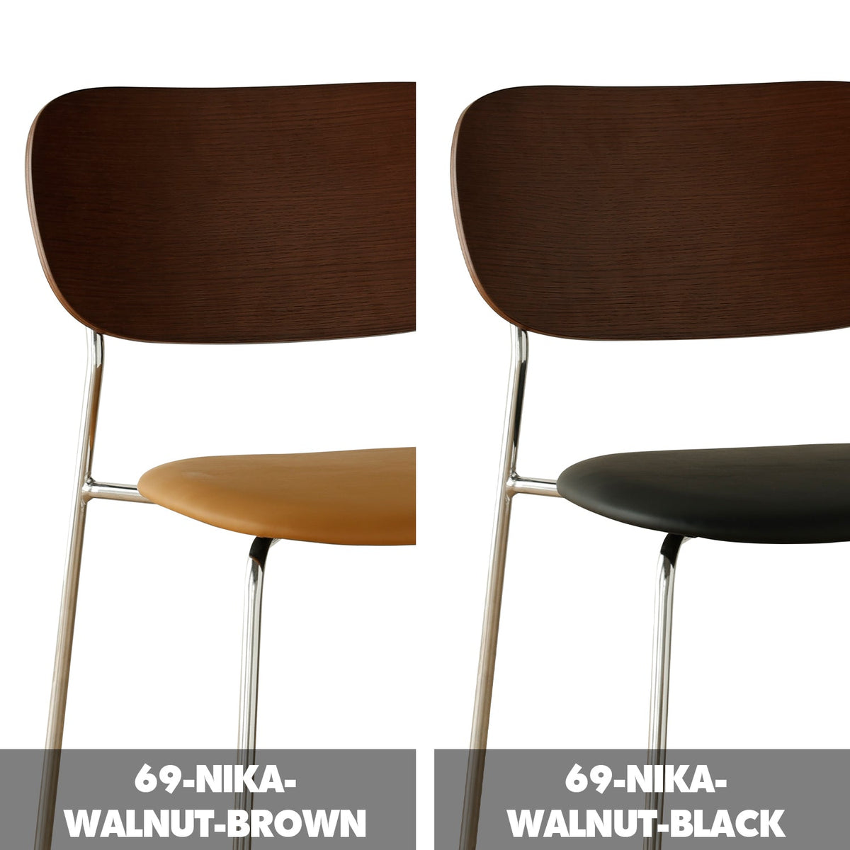 Bauhaus PU Leather Dining Chair NIKA
