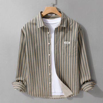 Callahan Cotton Striped Shirt