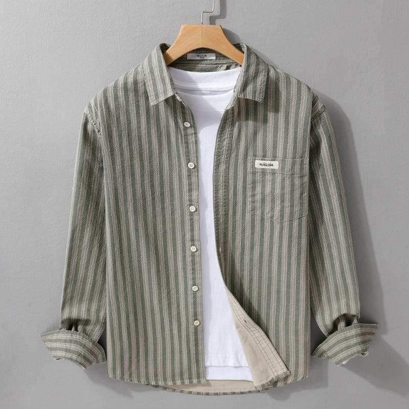 Callahan Cotton Striped Shirt