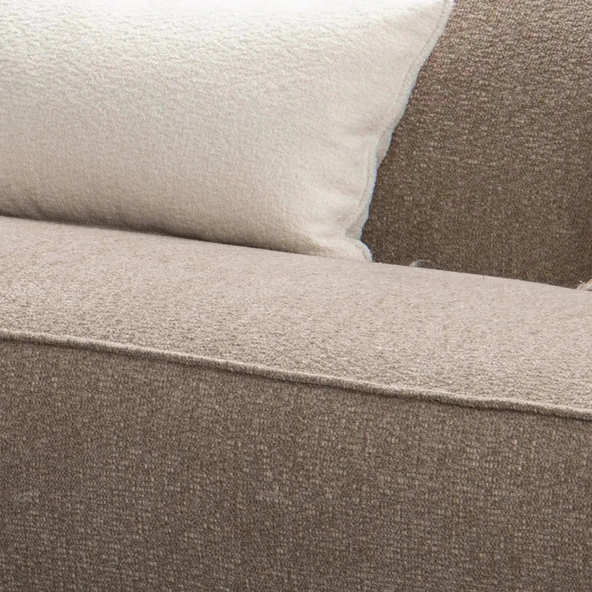 Modern Mixed Weave Fabric L Shape Sectional Sofa SPHIA 3.5+L