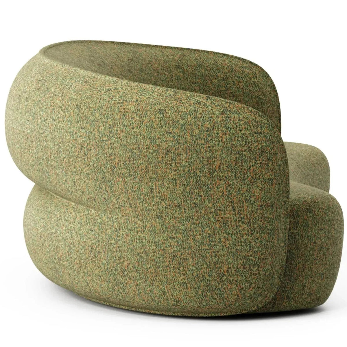 Minimalist Fabric Curved 4 Seater Sofa POD
