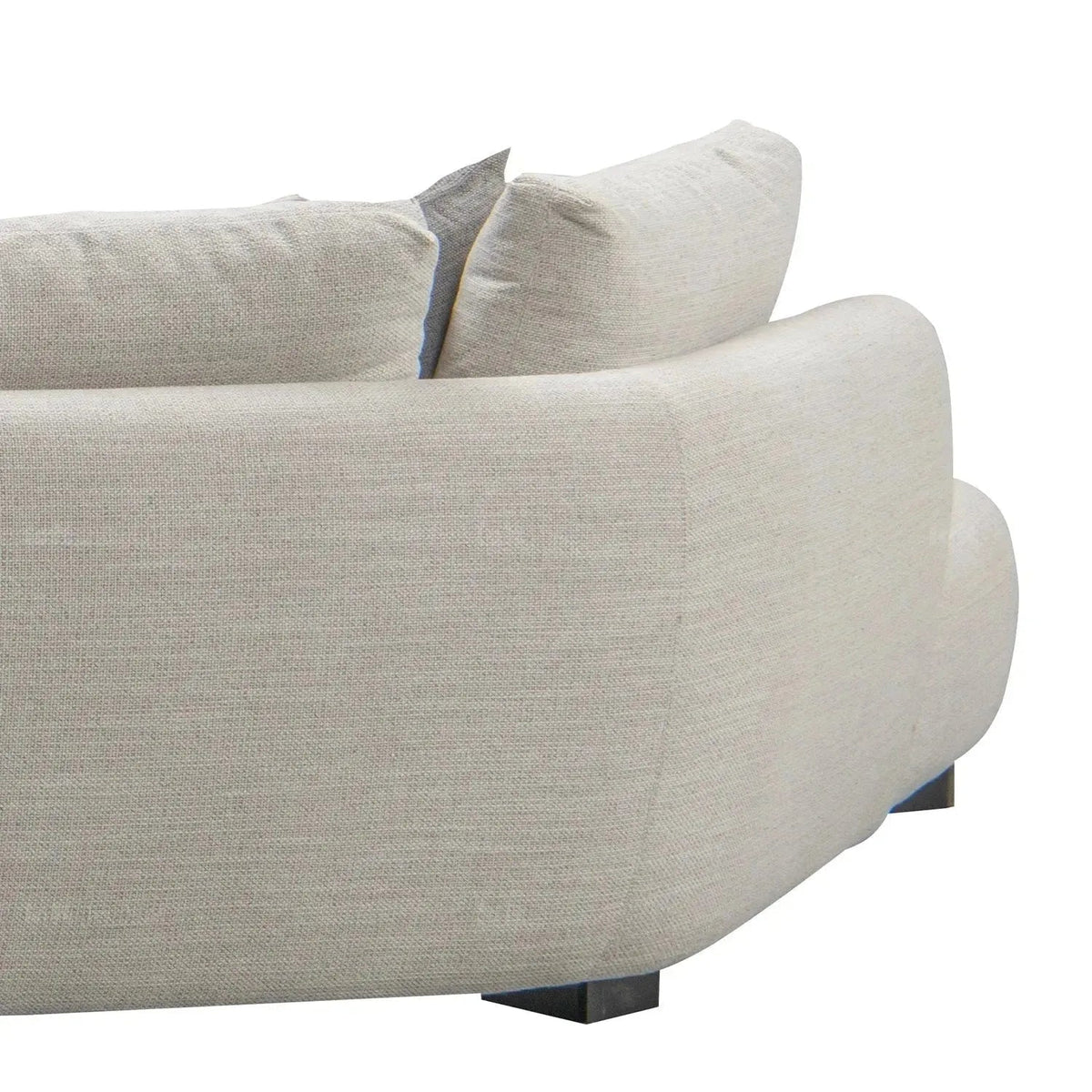 Modern Mixed Weave Fabric L Shape Sectional Sofa REFUGE 3+L