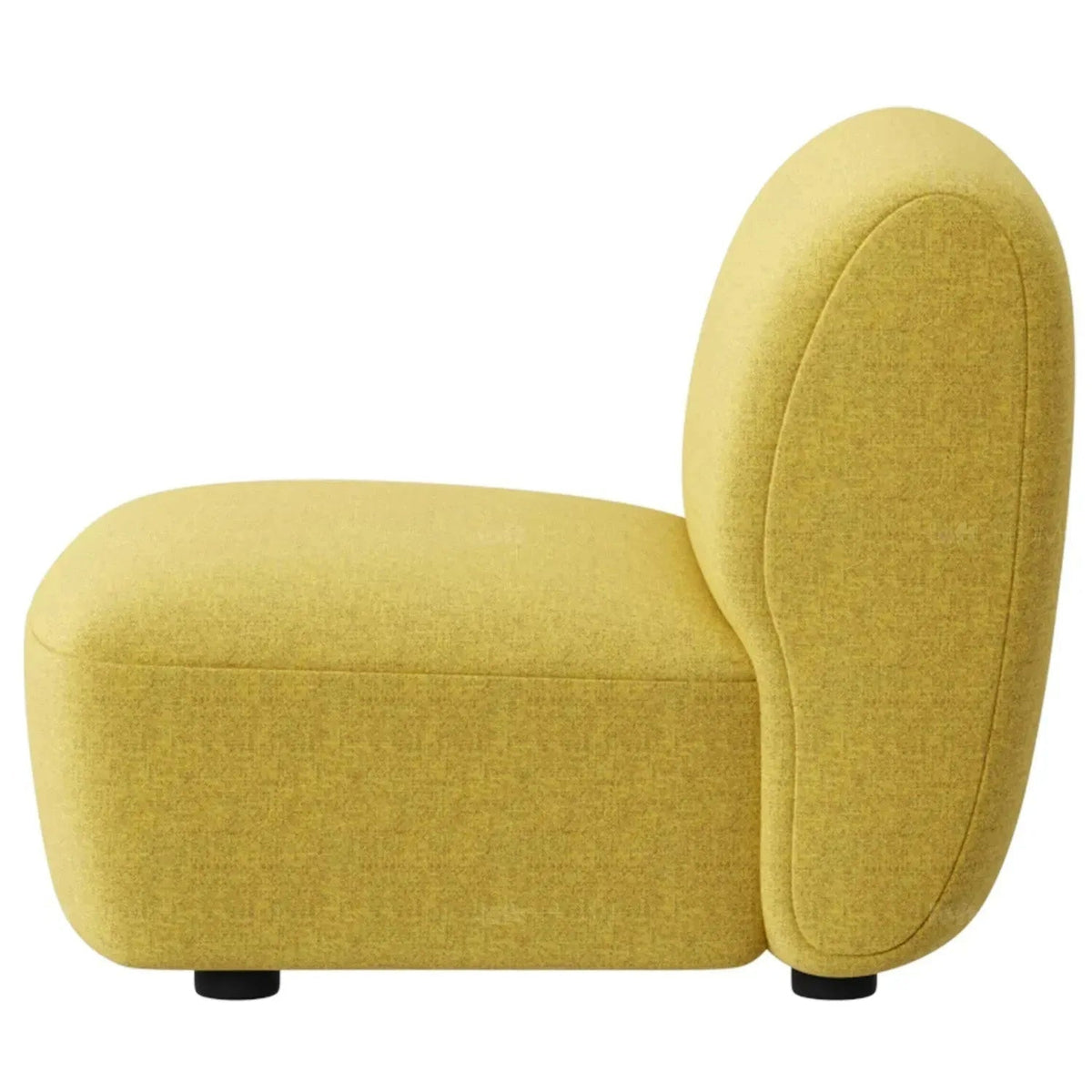 Modern Mixed Weave Fabric Modular Armless 1 Seater Sofa PETALS