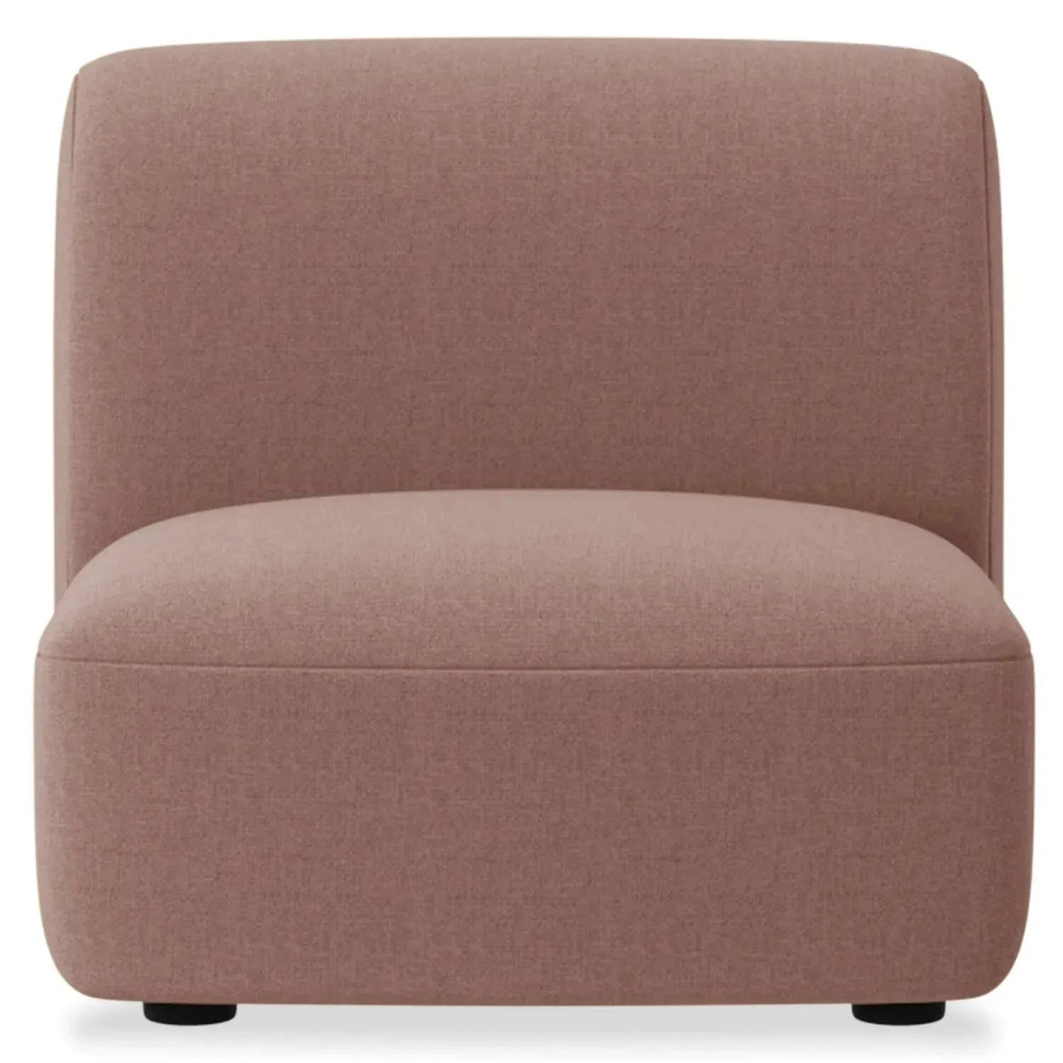 Modern Mixed Weave Fabric Modular Armless 1 Seater Sofa PETALS