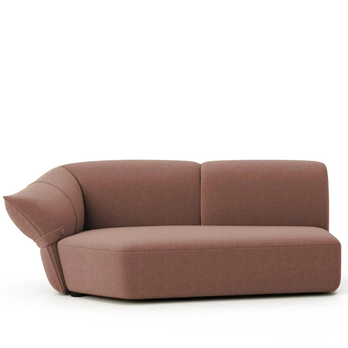 Modern Mixed Weave Fabric Modular Chaise Sofa PETALS