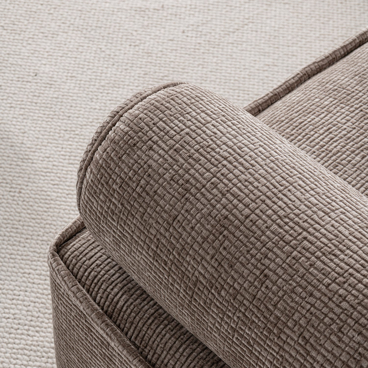 Modern Corduroy Velvet Fabric Modular Corner 1 Seater Sofa CORDY