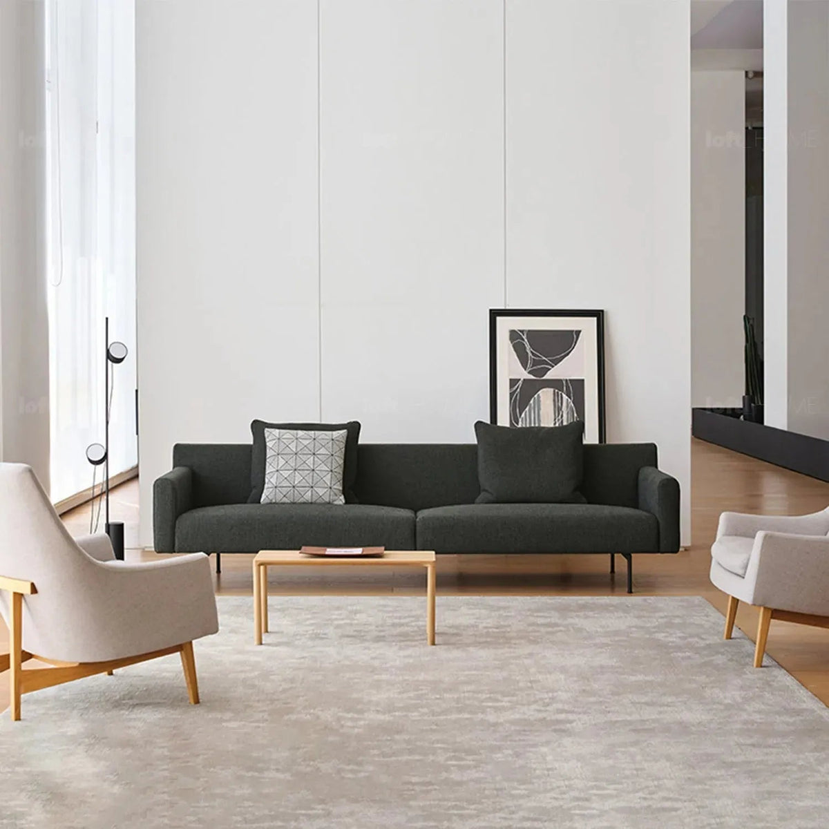 Minimalist Fabric 3.5 Seater Sofa ANN