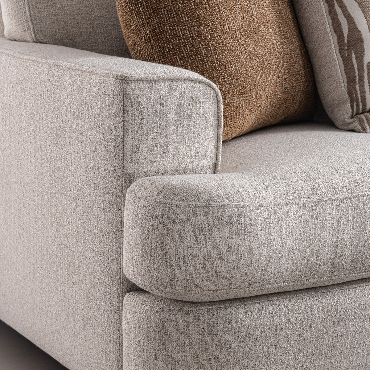 Modern Mixed Weave Fabric Modular L Shape Sectional Sofa 3+L LUCENT