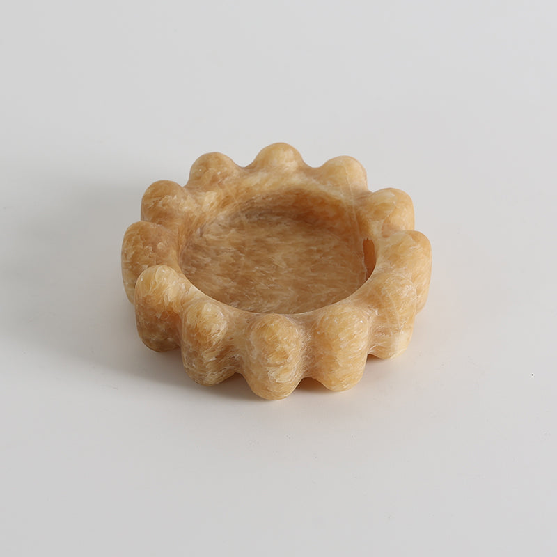 Scalloped Marble Catchall Dish