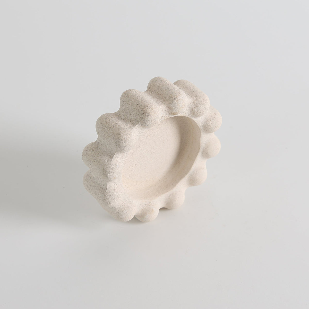 Scalloped Marble Catchall Dish