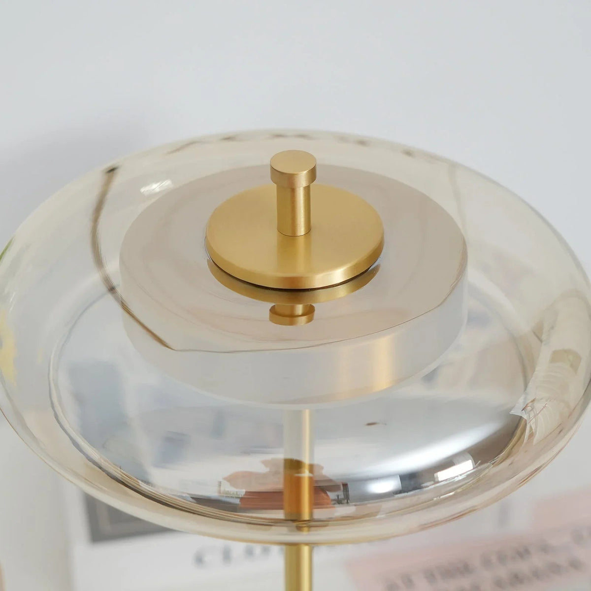 Clarté Nocturne Glass Table Lamp