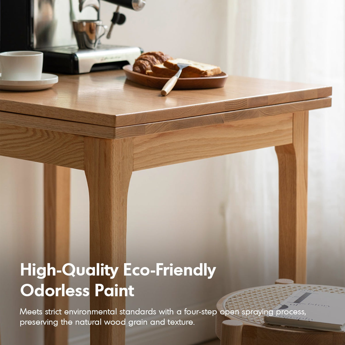 Scandinavian Oak Wood Extendable Dining Table PRIVOT