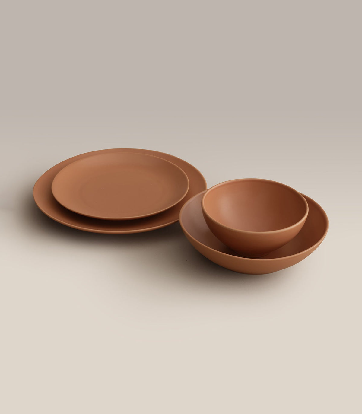 Big Stoneware Plate Set