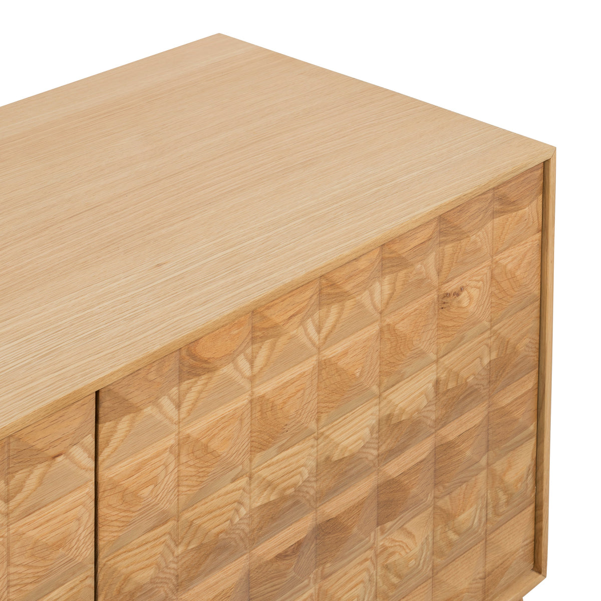 Abbie 71" Oak Sideboard, leg and base detail