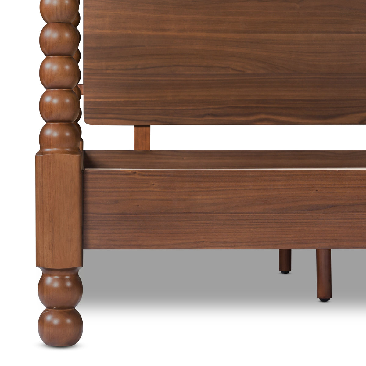 Aberdeen Walnut Bed, Queen, second full bed with bedding