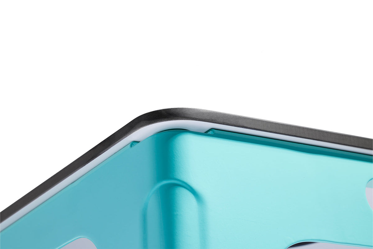 All-Weather Cornhole Set, seafoam, angled three quarter view