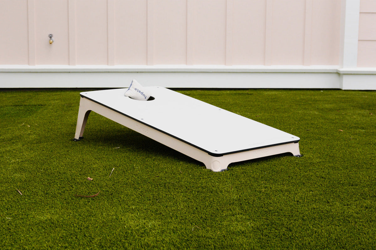 All-Weather Cornhole Set, angled three quarter view