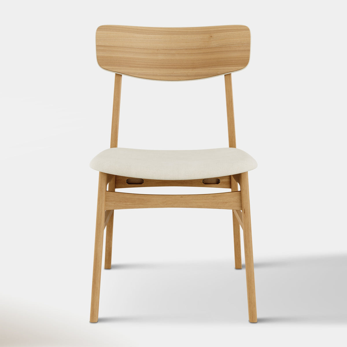 Amara Dining Chair - Beige & Oak