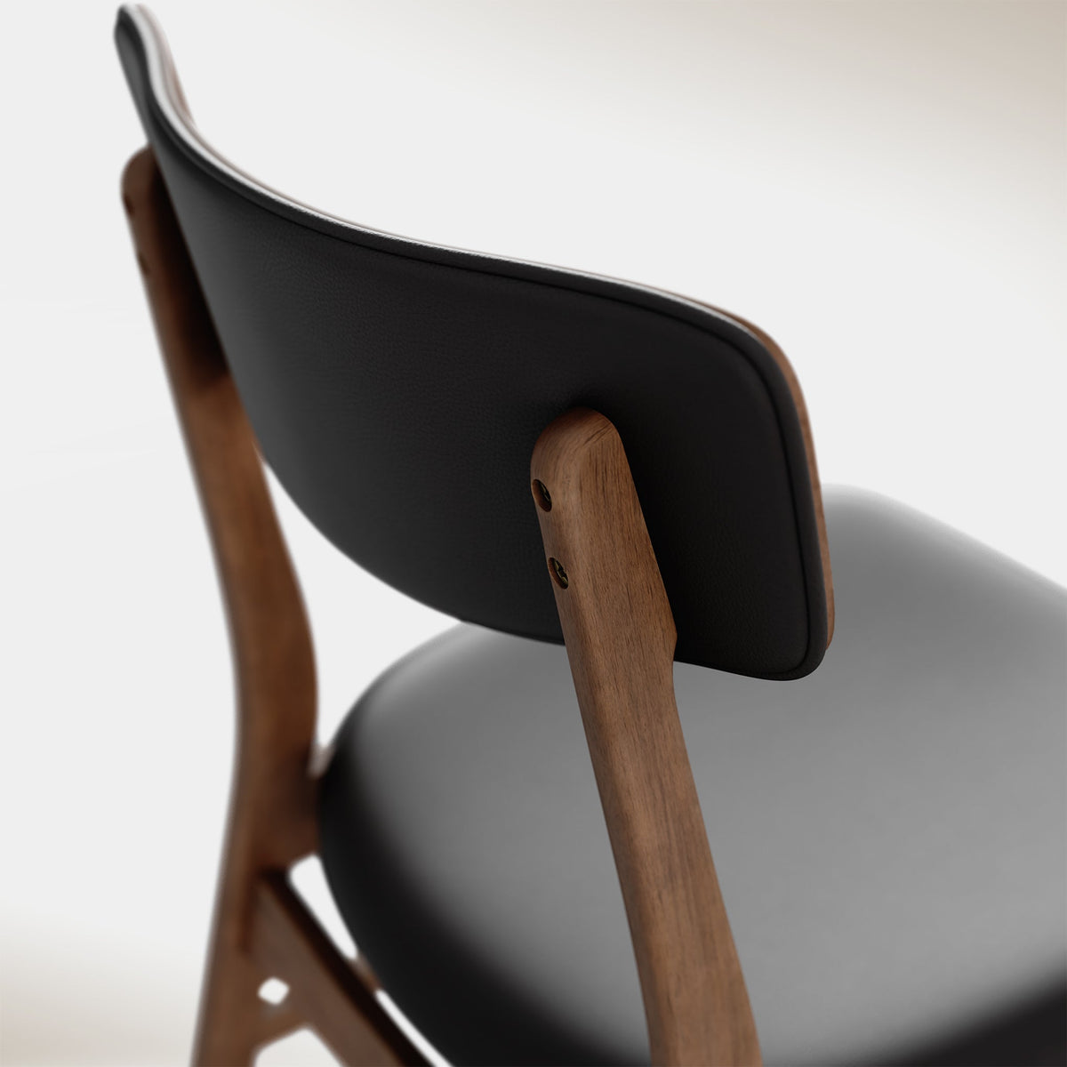 Amara Dining Chair - Black & Walnut