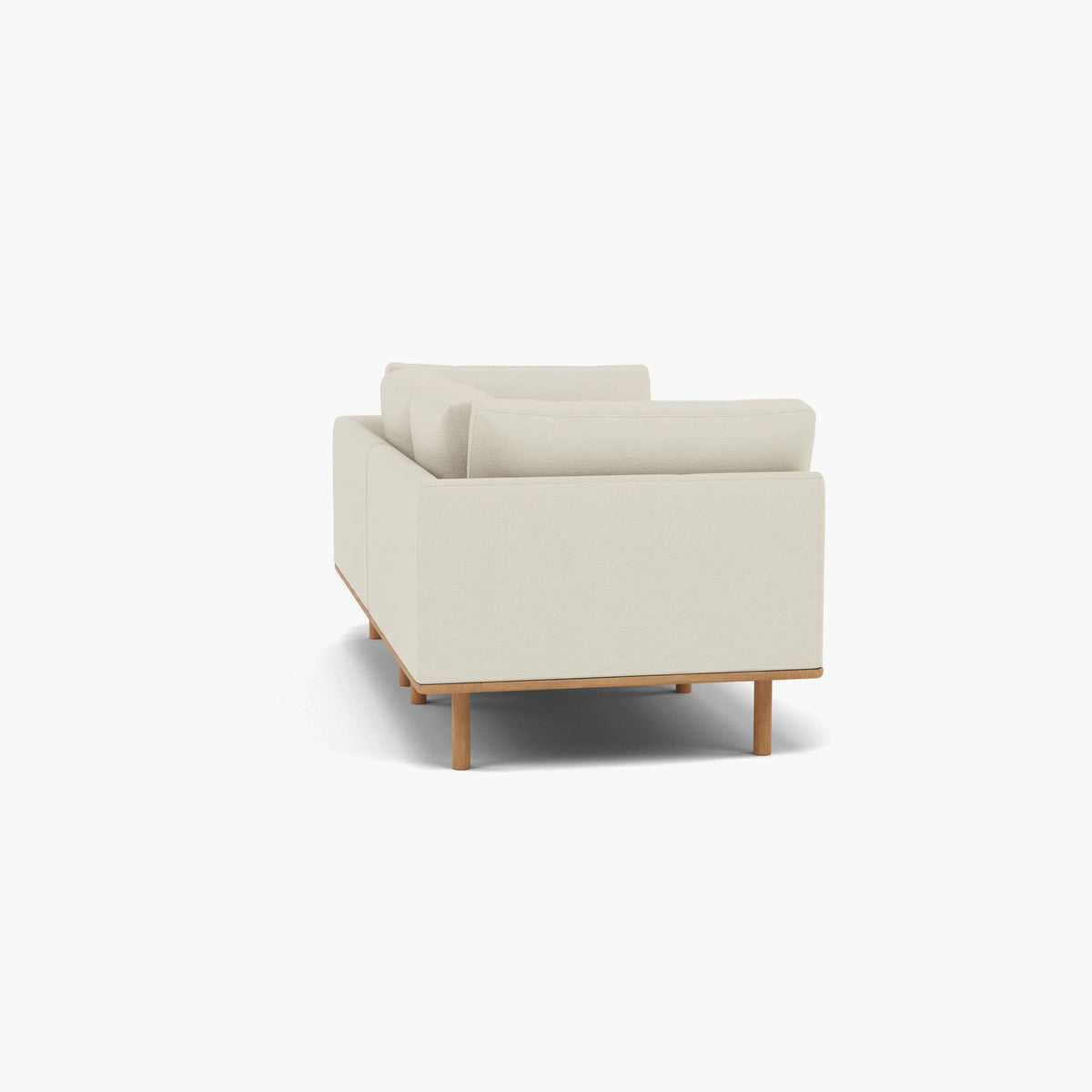 Anika Modular 2-Seater Sofa, Bone White, seat and cushion detail