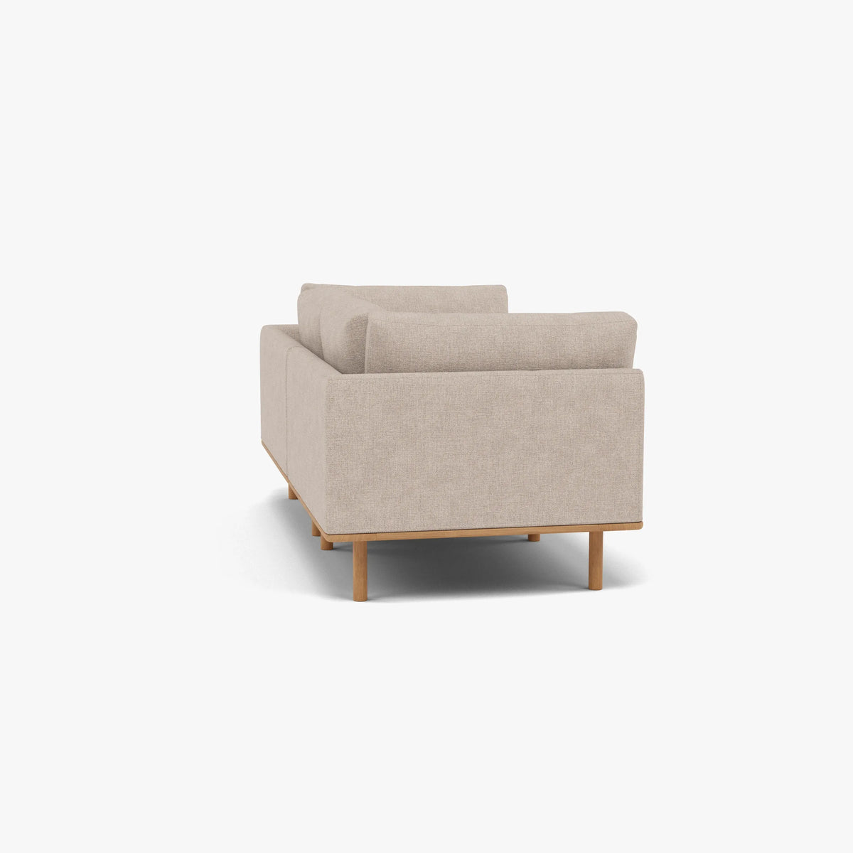 Anika Modular 2-Seater Sofa, Ivory Beige, seat depth detail