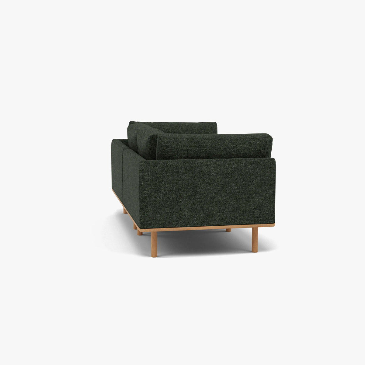 Anika Modular 2-Seater Sofa, Olive Green, seat and cushion detail