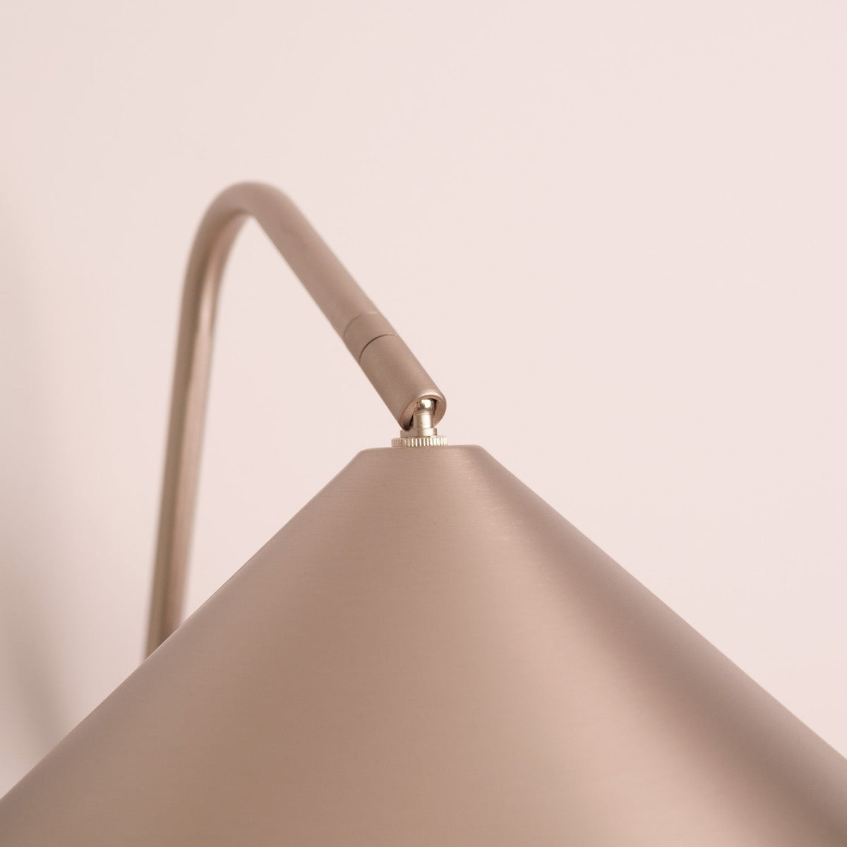 Arne Industrial Minimalist Brushed Aluminium Wall Light, side profile