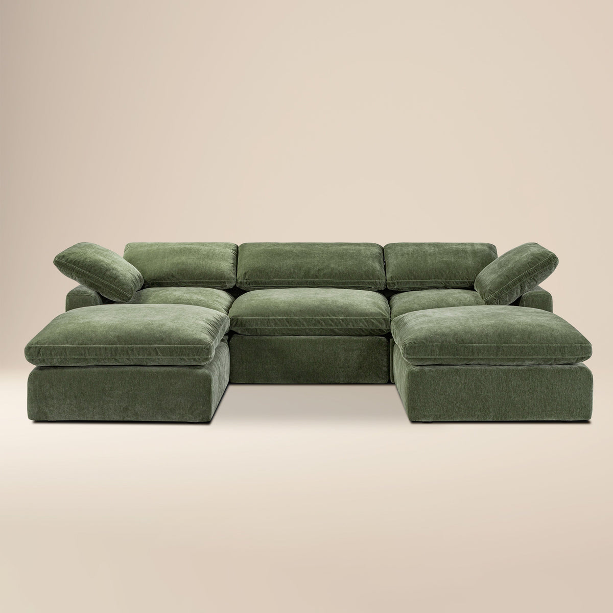 Aspen 5-Seat Modular Double Chaise Sectional, side profile