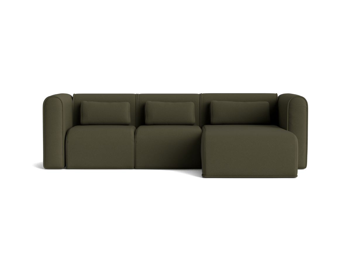 Bangalow Modular Armchair, greenwattle, armrest detail