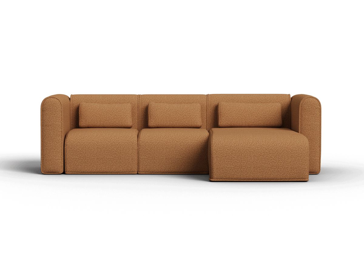 Bangalow Modular Chaise Sofa, second back and frame view