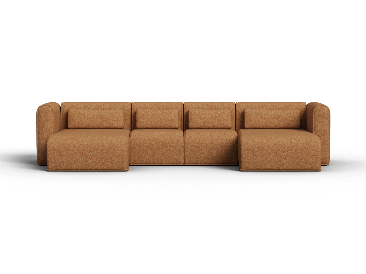 Bangalow Modular Chaise Sofa, fabric texture close up 2