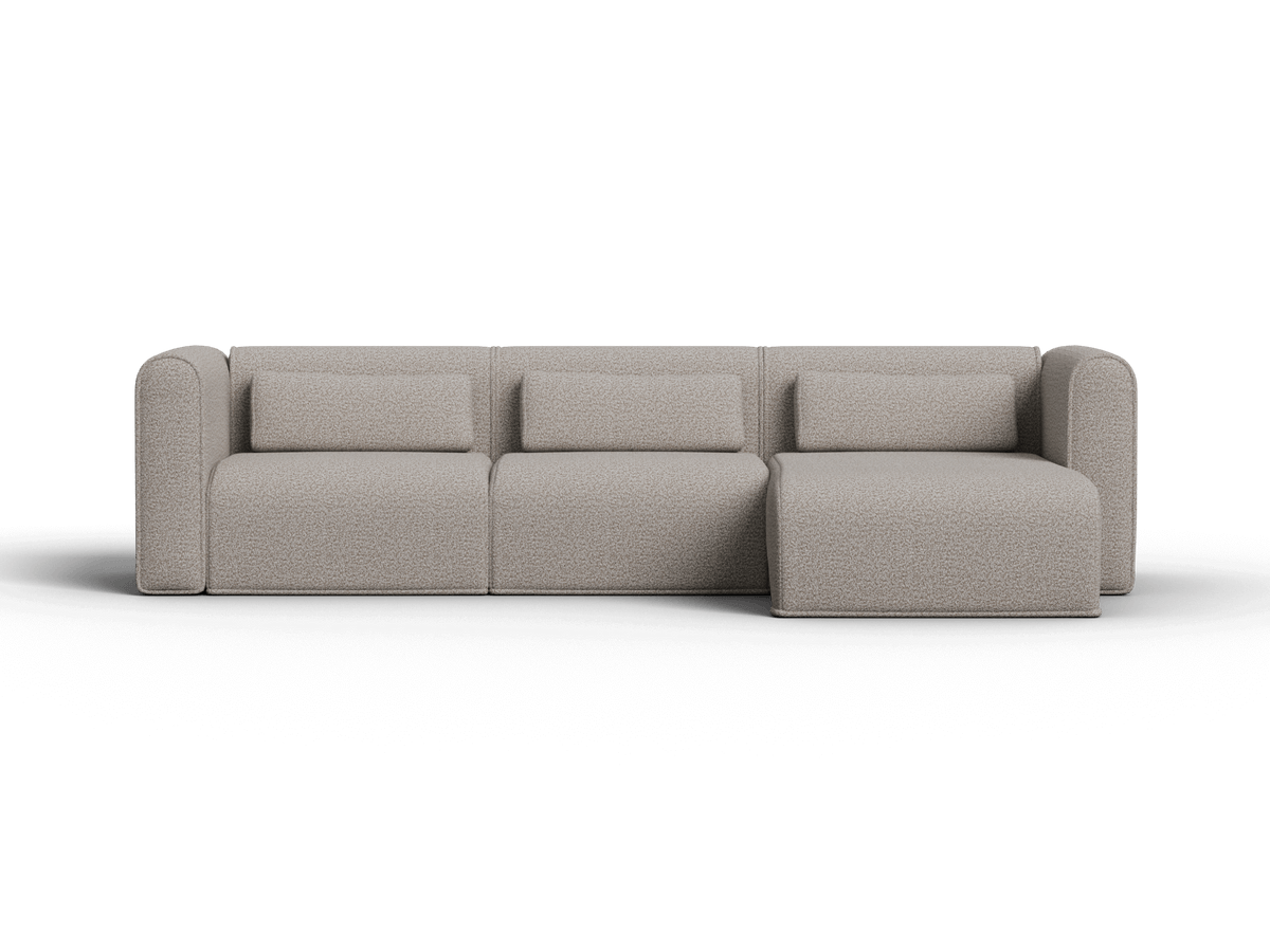 Bangalow Modular Chaise Sofa, fabric texture close up