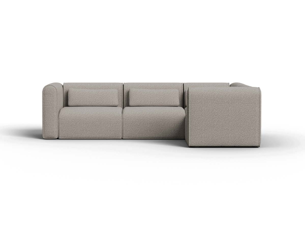 Bangalow Modular Corner Sofa, styled in a living room
