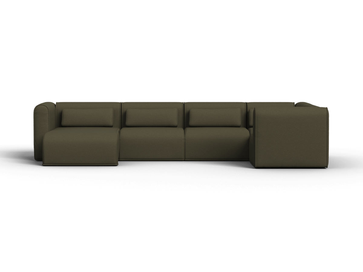 Bangalow Modular Corner Sofa, arm and corner detail