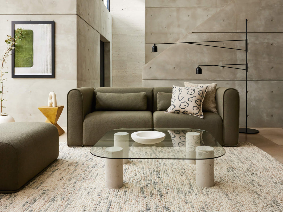 Bangalow Modular Sofa, full length side view