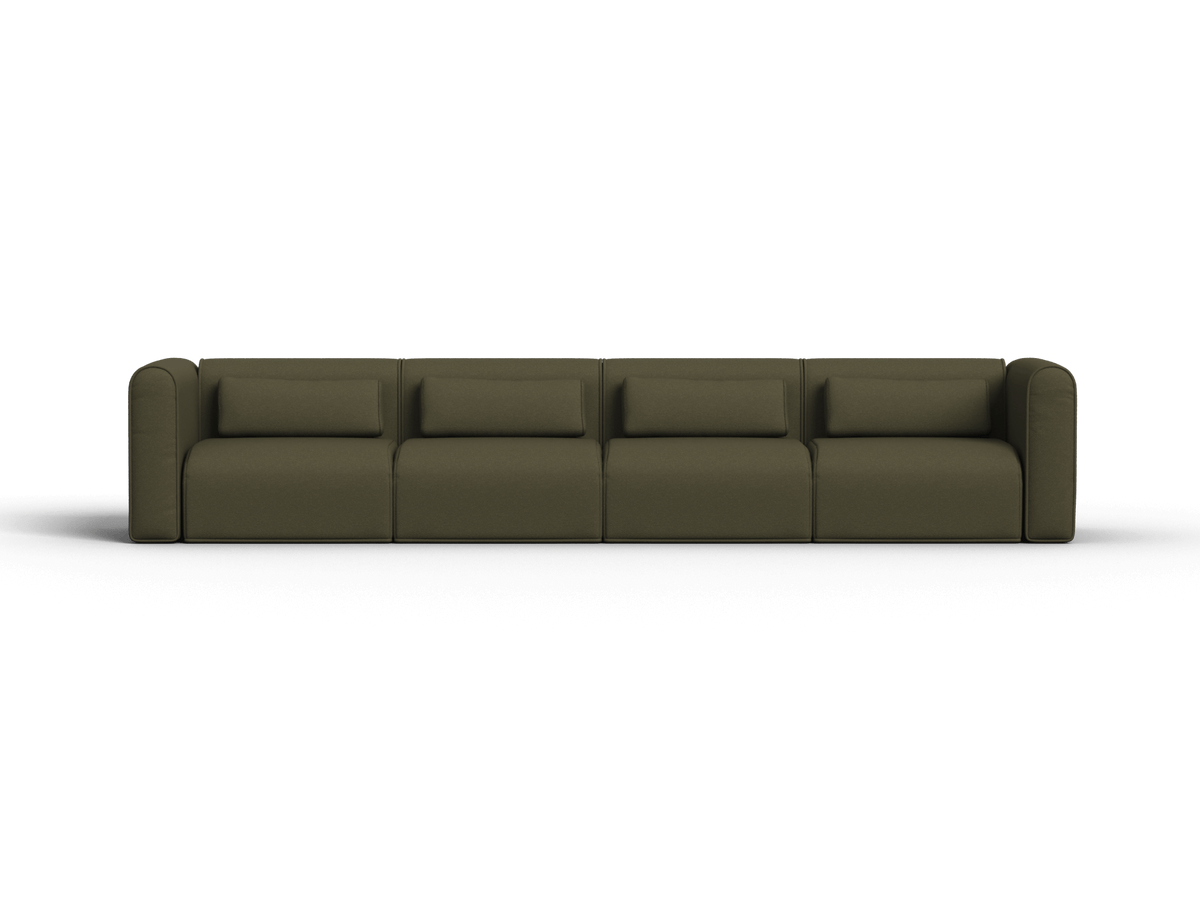Bangalow Modular Sofa, angled three quarter view