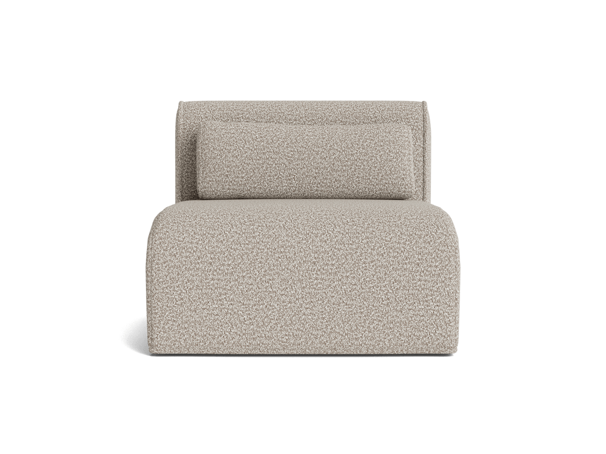 Bangalow Modular Sofa Module, limestone, arm and corner detail
