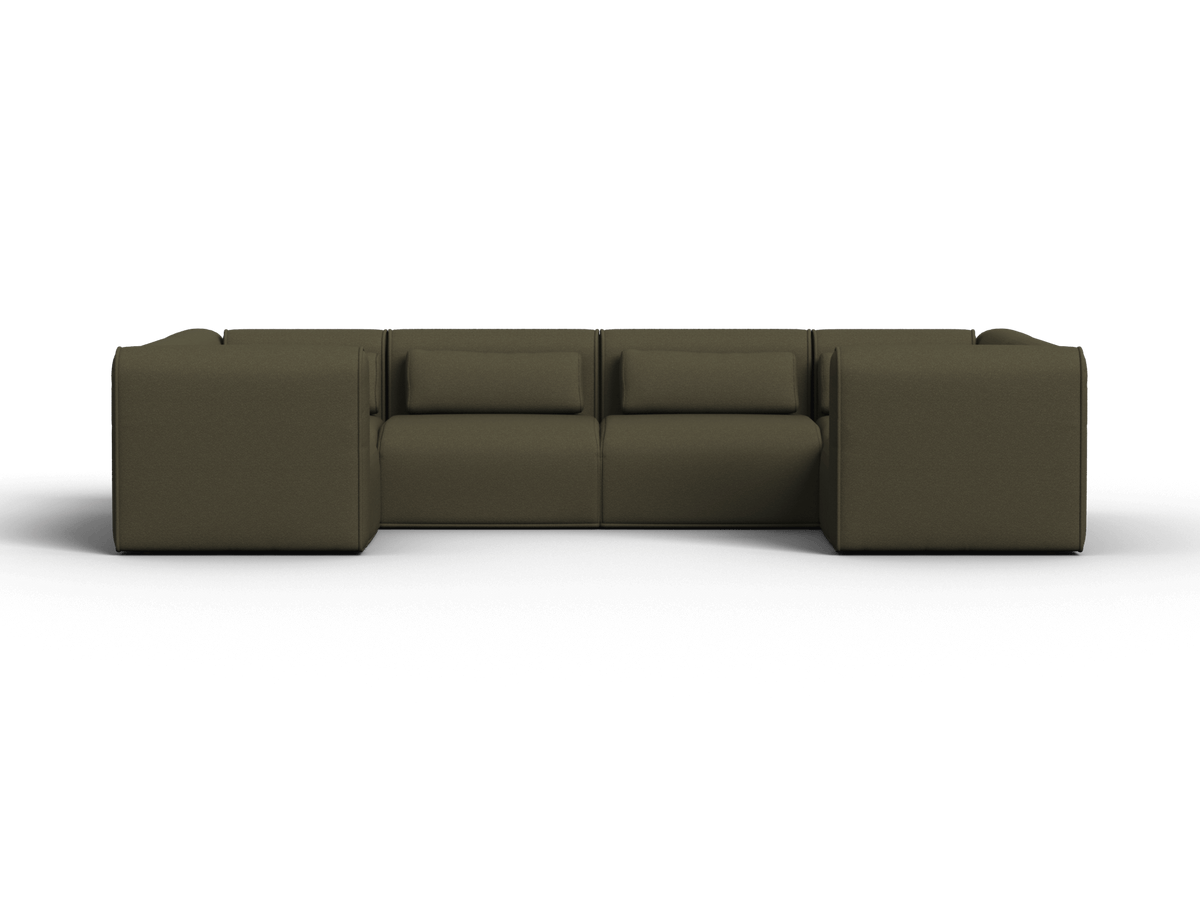Bangalow Modular U-Shape Sofa, wide view