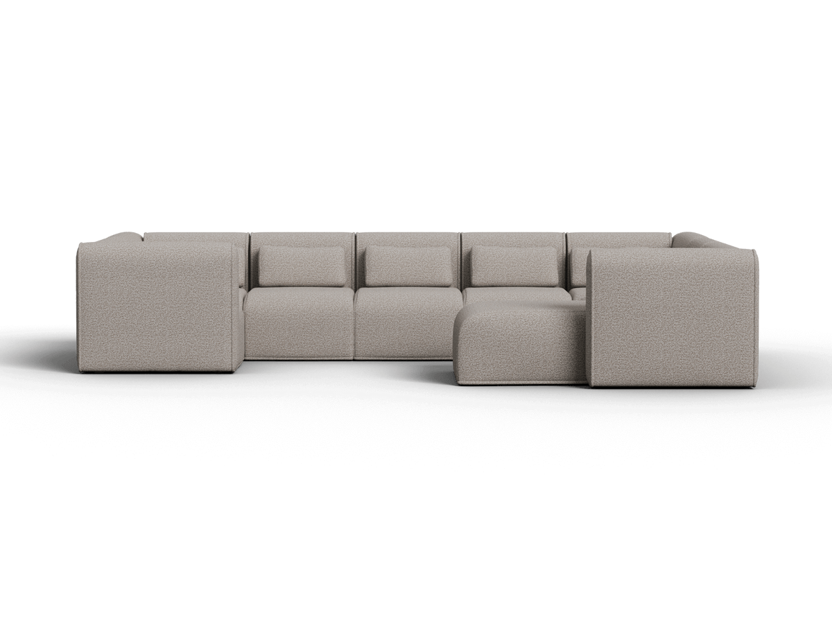 Bangalow Modular U-Shape Sofa, second upholstery weave close up