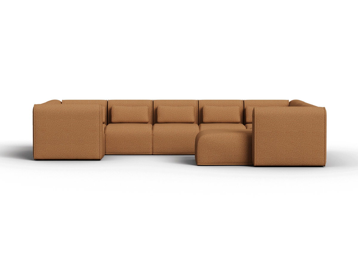Bangalow Modular U-Shape Sofa, second styled in a living room