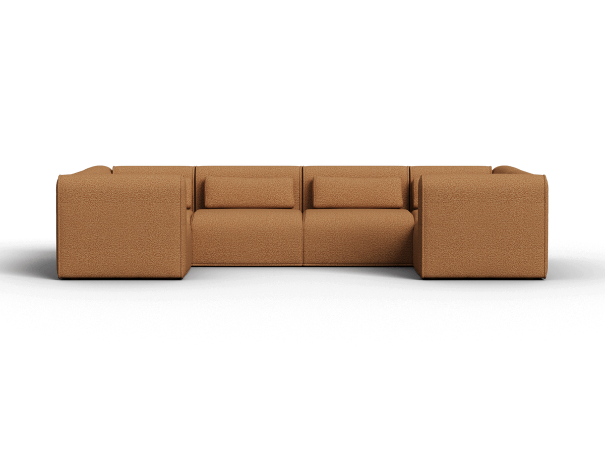 Bangalow Modular U-Shape Sofa, full length side view
