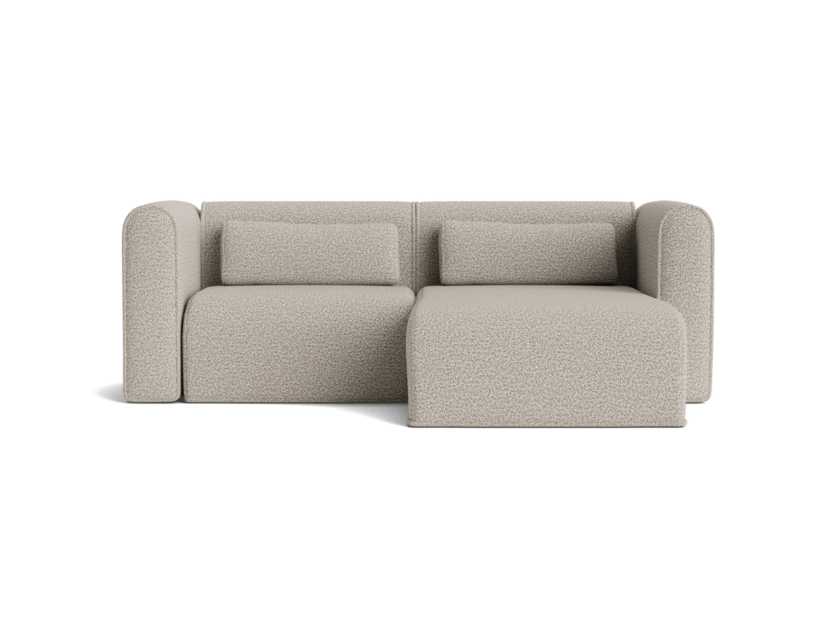 Bangalow Sofa Cover Pack, limestone, angled three quarter view