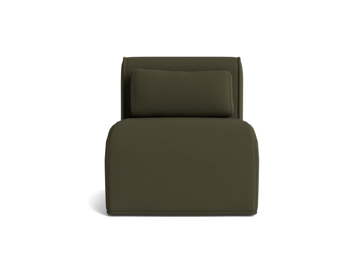 Bangalow Sofa Module Covers, greenwattle, angled three quarter view