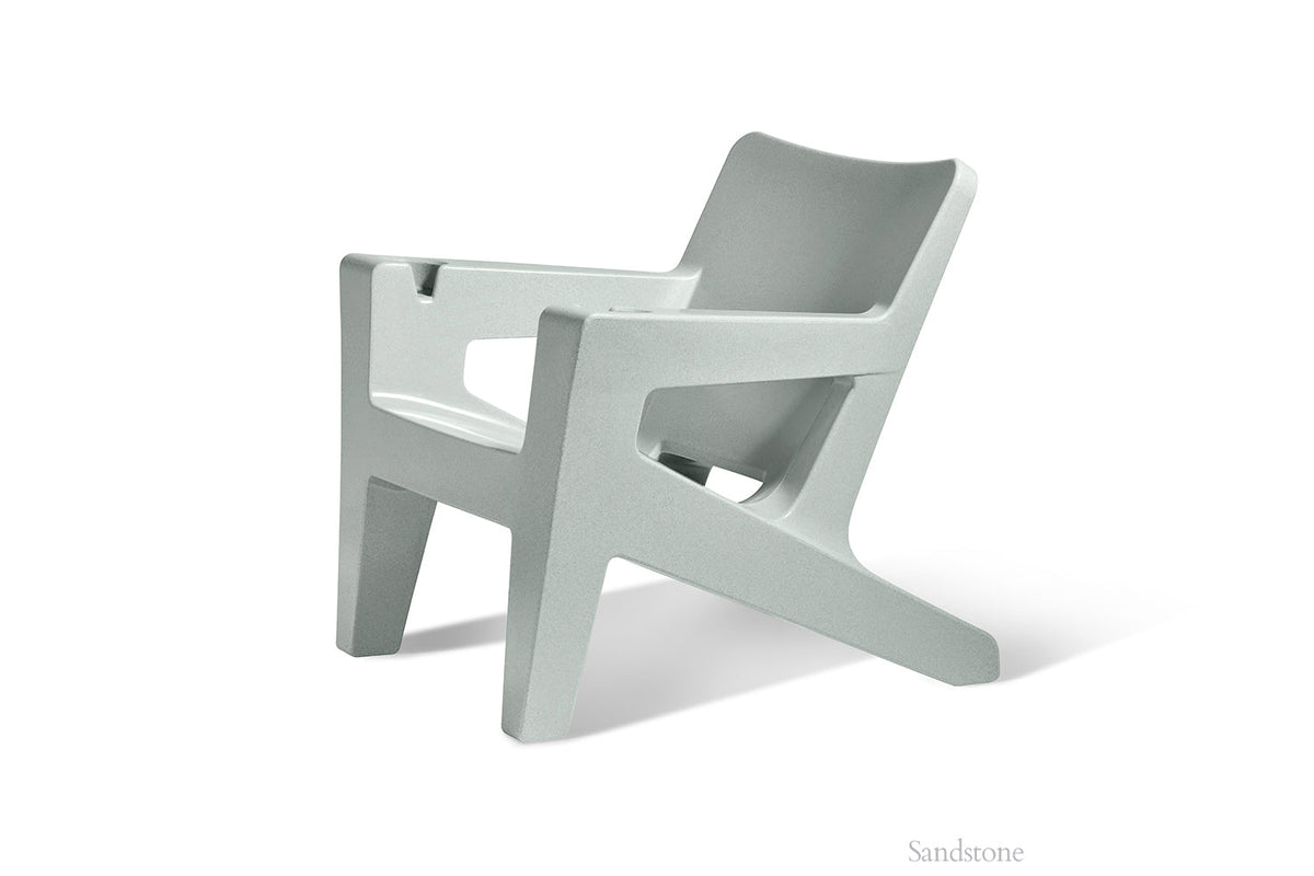 Bask Outdoor Lounge Chair, sandstone, studio shot